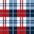 Red White and Blue Plaid Image