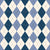 Argyle Pattern, White Navy Blue Blue, Black Stitching Image