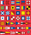 Naval Pattern, Signal Flags, Nautical Flags, Navy Red Background Image