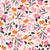 tossed floral in pink halloween Image