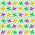 Mardi Gras Multicolor Fleur De Lis and Confetti on Green Image