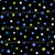 Sm. Confetti Dots Blue Polka Dots Black Background Image