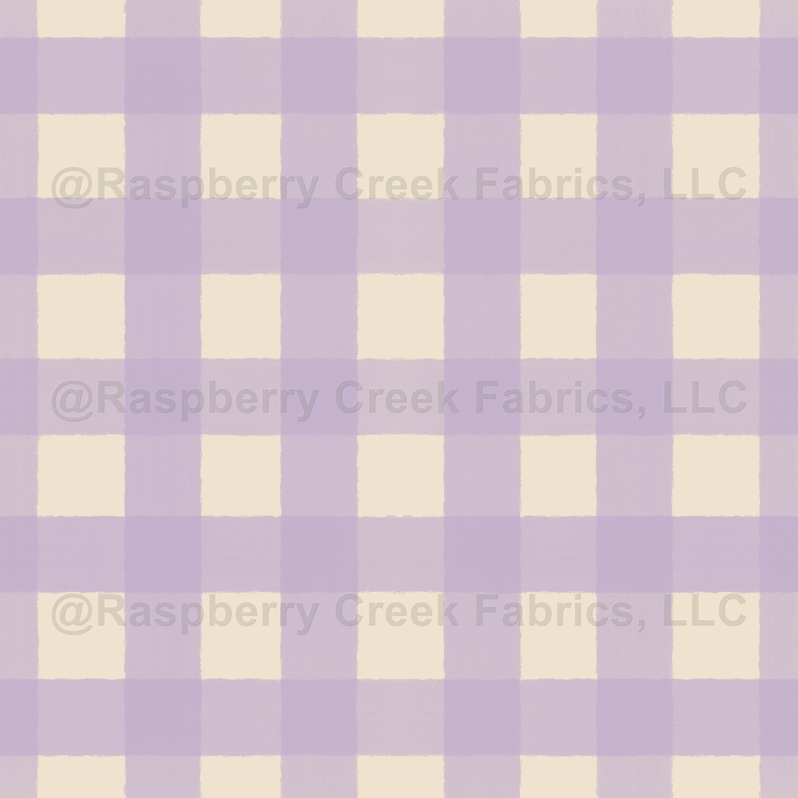 Gingham Checkered Pattern Satin Linen and Wisteria Purple