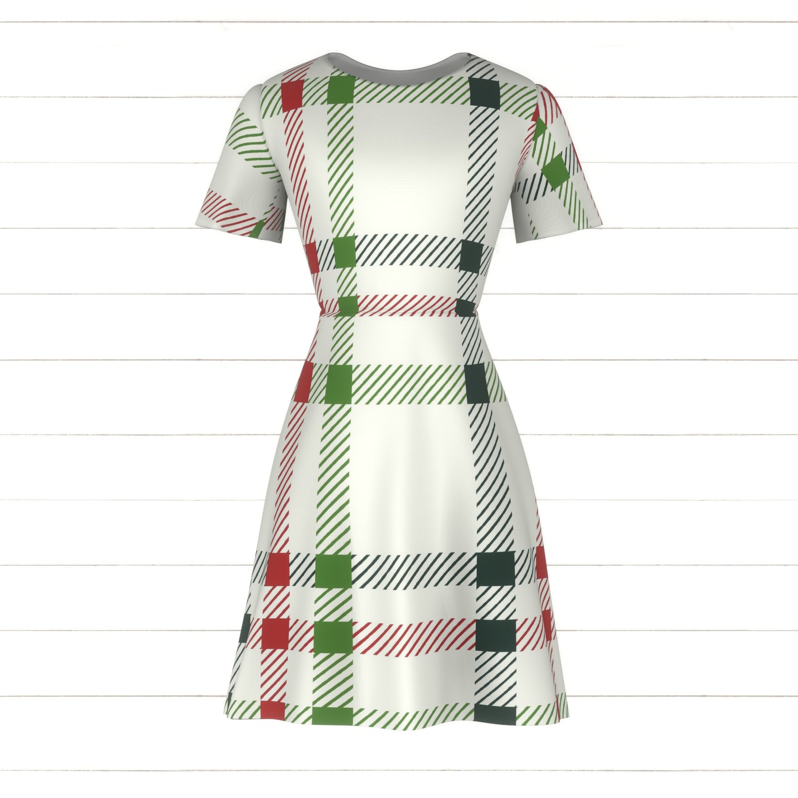 Holiday Tweed check plaid- red green by denesannadesign Fabric, Raspberry Creek Fabrics, watermarked