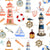 Coastal Collection: Nautical Motifs Lighthouse And Sailboats Image