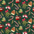 Christmas Morning with Cocoa and Marshmallows, hat and mittens, mistletoe, candy cane, stockings - forest green Image