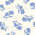 Light Blue Floral on Cream Image