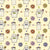 Romantic Halloween Ghost Couples with Flowers on Yellow Image