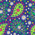 Daisy madness collection hero  Paisley pattern in blue,pink and apple green colors Image