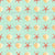 Starfish and shells Summer Beach turquoise - Davy Jones Locker collection Image