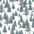 Pine Tree Forest Slate Grey on White Image