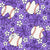Baseball Coquette Floral in Purple Image