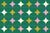Happy retro diamonds spring green, pink Geometric optical illusion in fresh sping colors. Basic abstract pattern. Green shades and pink in vintage look. Image