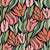 Flynn (dark green and pink) (tiptoe through the tulips peachy collection) Image