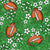 Team Spirit Football Cheer Floral in Kelly Green Image