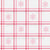 Pink And Red Christmas Snowflake Checkered Holiday Plaid- Scandi Sweet Christmas Collection orn Image