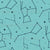 Space Girl & Space Boy - Constellations & Stars on Light Teal Blue Image