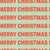 Bright red Merry Christmas on mint Image