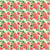 Pink and Red Gouache Rose and Wildflowers with bright green leaves and leaf branches on a beige color background. Image