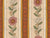 Autumn Floral Stripe with Scalloped Borders in Cream Pink and Golden Yellow Image