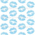 Blue Lips, Pattern Of Lips, Blue Lipstick, Kiss Image