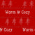 Winter Words Warm and Cozy Red Image