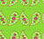 Daisy madness collection blender2 pattern Paisley in pink,white and  apple green colors Image