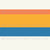 Vintage Camp Stripe in Cream Blue Coral and Mustard Image
