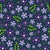 Pretty in Purple Floral on Navy Image