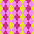 Argyle Pattern, Baby Pink Yellow Pink, White Stitching Image
