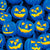 Jack-o-lanterns in midnight blues. Image