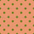 Halloween / Thanksgiving Polka Dots in Peach and Olive Green Image