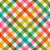 Retro Rainbow and Beige Multicolored Diagonal Plaid Colorful Checks Image