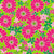 Retro daisies in hot pink. Image