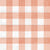Faux Linen PRINTED Textured Gingham Peach Image