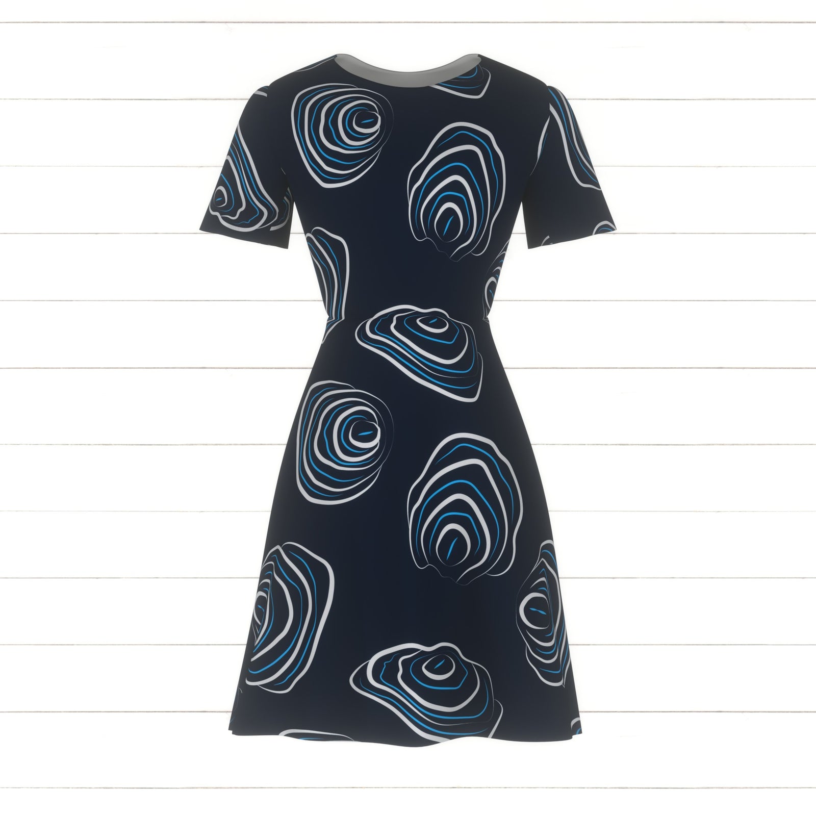 SIMPLE EMPEROR ANGELFISH NAUTICAL SEASIDE FISH NAVY BLUE. Special print for lake house decor or fishing lovers. This pattern represents the fun stripes and colors of the angelfish. Great for a underwater seaside touch, on the beach, or in the bathroom