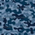 Camouflage print, Mini Camo, Denim friendly, Navy Blue, Denim Blue, white, Athletic Wear camo. Fashion Camo print, Unisex camo, Boys camo, mens camo Image