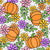 Colorful Fall Pumpkin Floral Image
