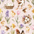 Easter Chicken by MirabellePrint / Light Pink Linen Textured Background Image