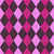 Argyle Pattern, Purple Pink Baby Pink, Brown Stitching Image