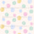 Polka dots crayon drawn pastel colors Image