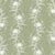 Hand Drawn White Floral and Spiral Motifs and Leaves on Soulful Sage Wallpaper Image