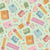 Colorful Pastels and Light Green Back to School Classroom Stationery Image