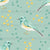 Spring Birds on Aqua Blue Image