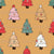 Christmas Trees in Groovy Gold Image