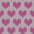 Faux Knitted Wool Hearts Hygge Nordic Warm Grandpa Style Pink on White Image