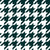 Houndstooth pattern, Green and White Image