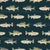 Lake Life Fish on Dark Blue Image