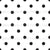 Simply Black and White Polka Dots Black on White Image