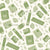 Pastels Green and Cream Back to School Classroom Stationery Supplies Image